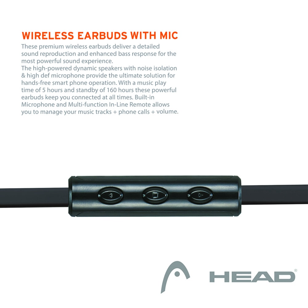 HEAD Wireless Earbuds with Mic - Image 2