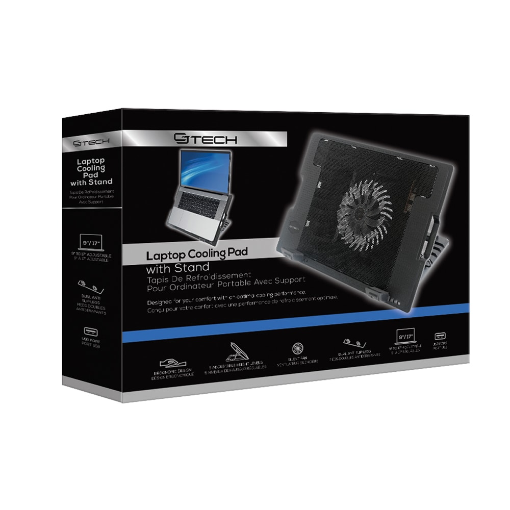 CJ Tech - Notebook Cooling Pad with Stand - Image 2