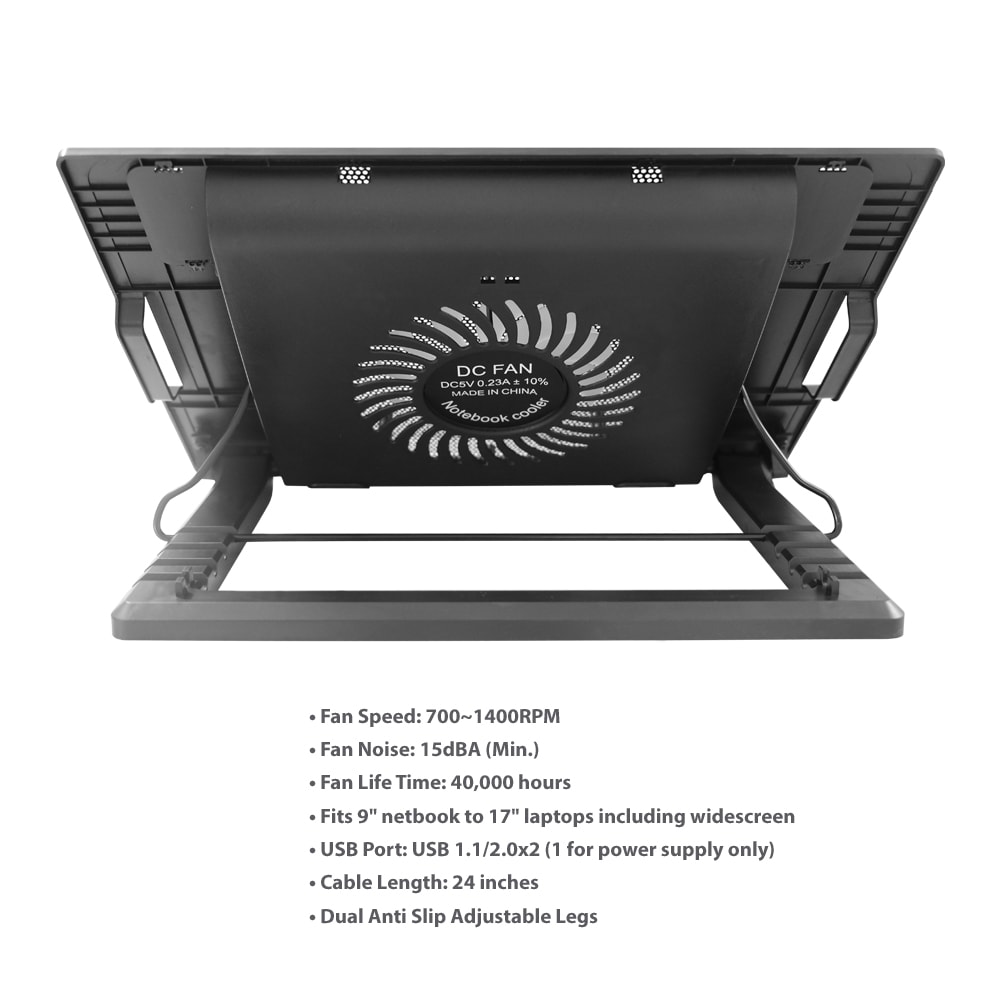 CJ Tech - Notebook Cooling Pad with Stand - Image 4